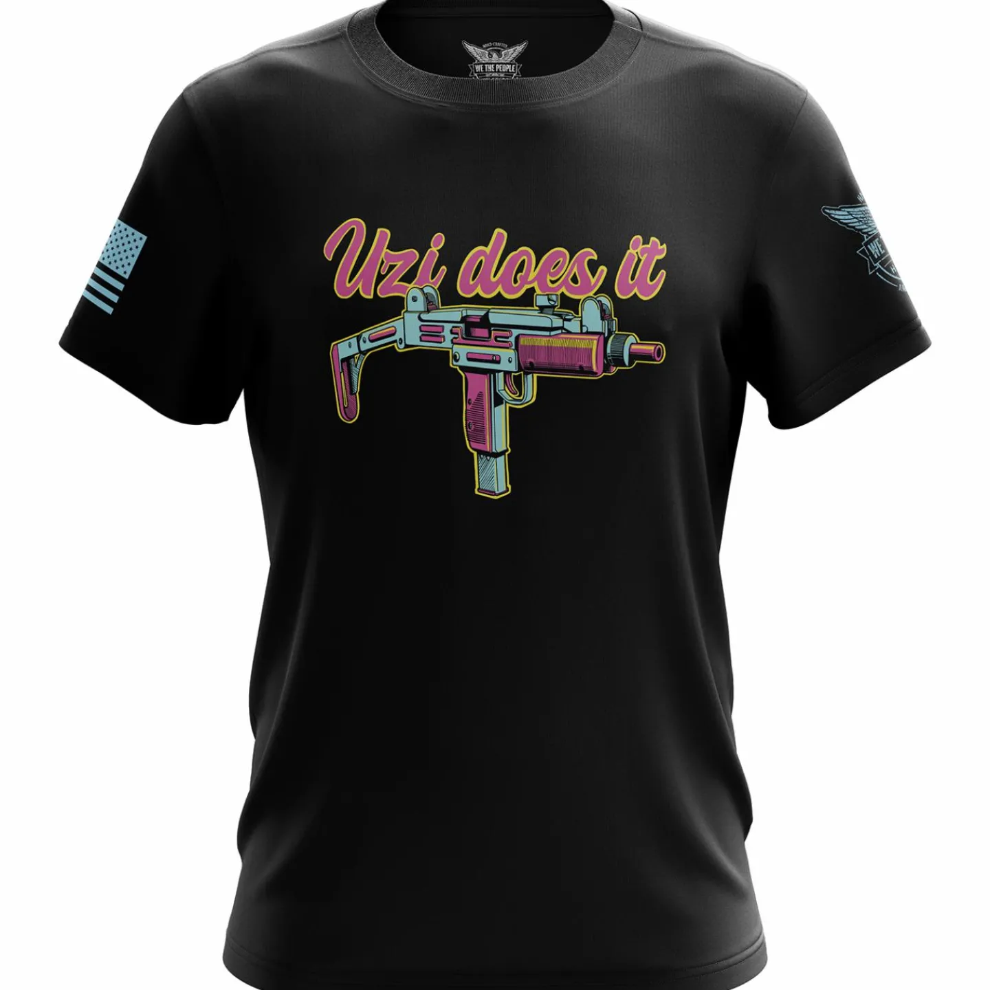 We The People Holsters Uzi Does It Short Sleeve Shirt Black Hot