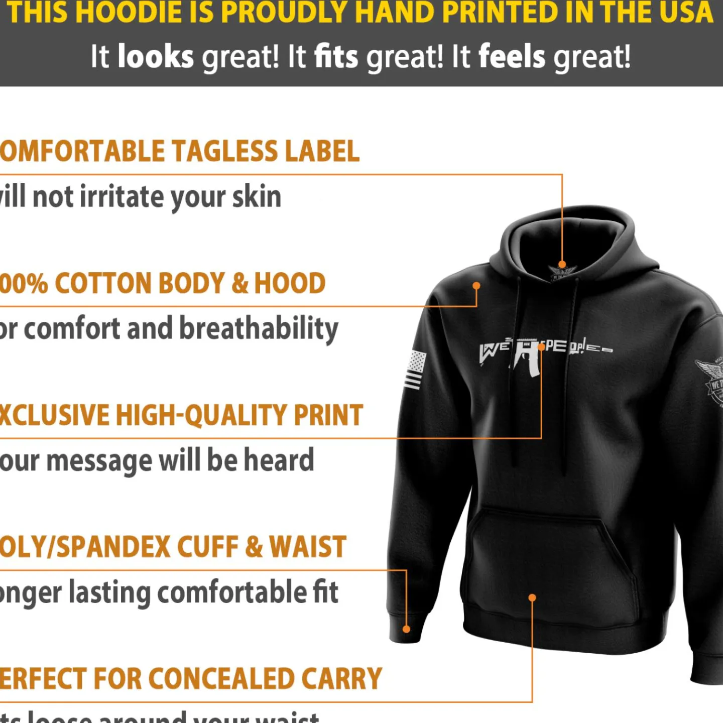 We The People Holsters We The People AR-15 Hoodie New