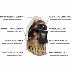 We The People Holsters We The People Custom Printed Constitution Kydex Concealed IWB Holster Outlet