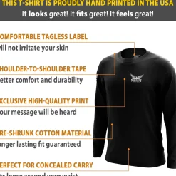 We The People Holsters We The People Defend the 2nd Long Sleeve Shirt Black Outlet