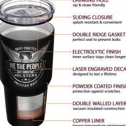 We The People Holsters Betsy Ross Flag Stainless Steel Tumbler