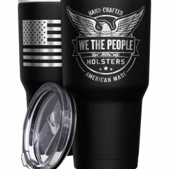 We The People Holsters Logo American Flag Stainless Steel Tumbler Hot