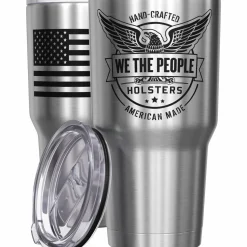 We The People Holsters Logo American Flag Stainless Steel Tumbler Hot