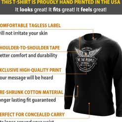 We The People Holsters Logo Long Sleeve Shirt Black New