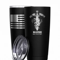 We The People Holsters We The People Snake Logo + American Flag Stainless Steel Tumbler New