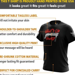 We The People Holsters What's Up, Shorty? Short Sleeve Shirt Black New