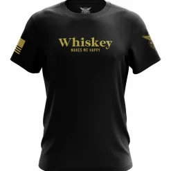We The People Holsters Whiskey Makes Me Happy Short Sleeve Shirt Black Sale