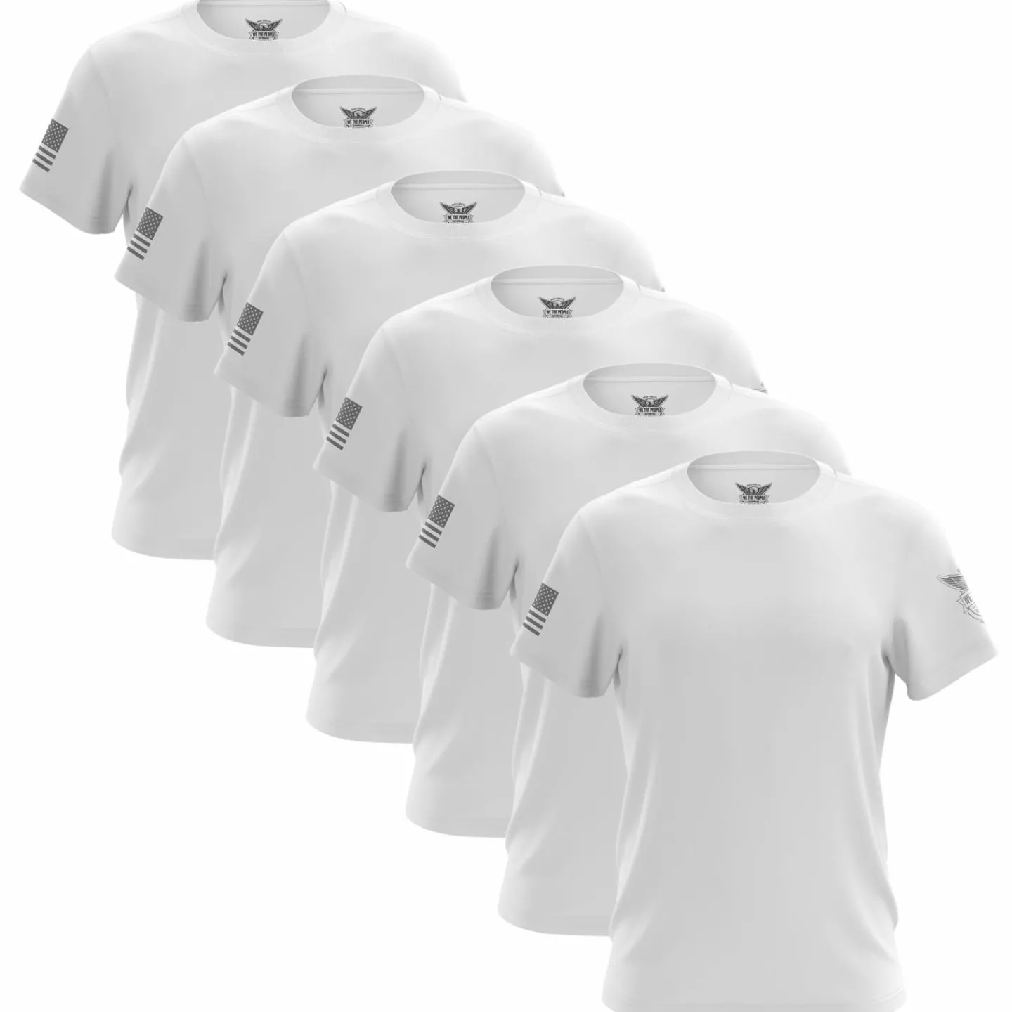 We The People Holsters Freedom Short Sleeve Shirt Bundle (6 Pack) White Best